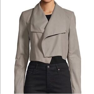 Lamarque Crop Leather Jacket